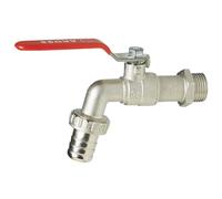 SFERACO - Vanne puisage laiton nickelé 1/4 tour 1/2 sortie 3/4'' - 696045