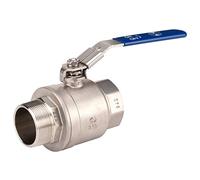 Sferaco - Vannes d'arrêt inox - Vanne à sphère INOX poignée plate bleue PN63 - Mâle Femelle 1/4" (8/13)