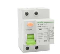 SFJSFIMQ Disjoncteur de Protection Contre Les fuites à la Terre 2P 100mA 25A Type B RCD(25 V,2)
