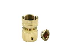 SFOIKVG Raccord De Tuyau Adaptateur De Mamelon Rapide Jiont en Laiton 1/2" 3/4" Mâle/Femelle 16,0 Mm for Tuyau D'arrosage Et Robinet pour Lavage De Voiture(B-USA-Female)