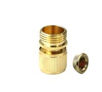 SFOIKVG Raccord De Tuyau Adaptateur De Mamelon Rapide Jiont en Laiton 1/2" 3/4" Mâle/Femelle 16,0 Mm for Tuyau D'arrosage Et Robinet pour Lavage De Voiture(D-USA-Male)