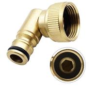 SFOIKVG Raccord De Tuyau Convertisseur de Robinet, Enrouleur Tuyau, coude pivotant, connecteur Rapide for d'arrosage for Prise Hoselock, Femelle 3/4 po pour Lavage De Voiture