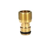 SFOIKVG Raccord De Tuyau Raccord Rapide De Robinet en Laiton 1/2" 3/4" 1" Filetage Mâle/Femelle vers Adaptateur Mamelon 16,0 Mm for Tuyau D'arrosage pour Lavage De Voiture(F-2PCS)