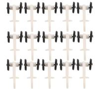 SFOIKVG Rouleau pour Rail De Rideaux Glissières de Rail Rideau en Plastique, poulie 13Mm diamètre, Supports Robustes for Chambre à Coucher et Salon, 100 pièces pour Fenêtres et Douches