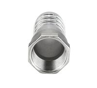 SFQEVHRZ Raccord fileté pour Tuyau, Adaptateur de Tuyau d'air Droit fileté Femelle pagode, coupleur connecteur BSP SS304 1 pièce(13MM*3/8INCH)