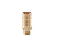 SFQEVHRZ Raccord fileté pour Tuyau, Joint réducteur Droit en Laiton, Queue de Barbe 1/8 1/4 1/2 3/8 1 Pouce, Filetage mâle BSP pièce(14MM*3/4INCH)
