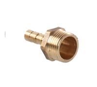 SFQEVHRZ Raccord fileté pour Tuyau, Joint réducteur Droit en Laiton, Queue de Barbe 1/8 1/4 1/2 3/8 1 Pouce, Filetage mâle BSP pièce(8MM*1/2INCH)