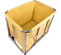 SFSLBFB Chariot de tri et de Rangement pour Linge en Acier Inoxydable avec roulettes et Sac, idéal pour Le Rangement du Linge Commercial à Domicile et au Bureau.