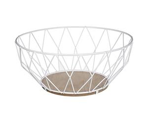 SG Secret de Gourmet CORBEILLE LOSANGE BLANC 28CM