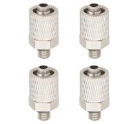 SG Store 4 Raccords Droits M4 avec écrou Pivotant pour Tuyau de 6 Mm Raccords Pneumatiques pour Mini-pelle