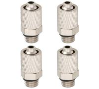 SG Store 4 Raccords Droits M6 avec écrou Pivotant pour Tuyau de 6 Mm Raccords Pneumatiques pour Mini-pelle