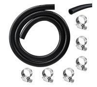 Sgehai - Ensemble de tuyau de carburant de 6 mm de diamètre intérieur, tuyau de carburant de 3 mètres, avec 7 pinces à tuyau, pour camions, voitures, tracteurs et moteurs de petite taille