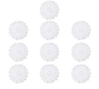 SGerste Lot de 10 napperons ronds en coton tressé à la main