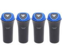 SGerste Lot de 4 poubelles pour voiture avec crochet Bleu