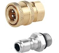 SGerste Raccord rapide 1/4 pour nettoyeur haute pression M14 mâle fileté en laiton pour tuyau d'arrosage