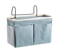 SGerste Sac de rangement multifonction pour chevet de chevet, rangement classifié pour chambre d'étudiant, lit superposé pour enfants, organiseur de rangement à suspendre - Triangle bleu (bleu clair)
