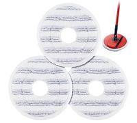 Sgizoku Lot de 3 serpillères compatibles avec Vileda Spin and Clean - Recharges en microfibre lavables et réutilisables Compatible la tête balai pour le nettoyage des sols, Rayures Grises, 29cm