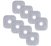 Sgizoku Lot de 8 serpillères universelles en microfibre pour balai à franges carrées et seau - Housses de rechange lavables et réutilisables pour nettoyer les sols