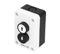 SGKJ2N Station de Commutation à Bouton-poussoir Industriel, Boîtier ABS, 400V AC, 10A, IP32, 10,5x6,6x6 cm