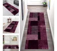 SGLGSTORE Tapis de Passage Antiderapant Tapis de Cuisine Lavable Rose Noir Tapiscouloir Moquette Anti-Taches d'entrée intérieurs 100X100CM Tapisdécoration pour Chambre Salon Paillassons