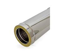SGM Clima Srls Air Evolution Tuyau double paroi en acier inoxydable pour cheminée L 1000 mm DN 180-230 mm