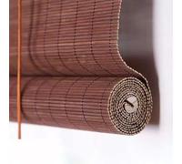 SGSKEIEY Store Enrouleur Bambou Naturel,Store Occultant en Bambou Exterieur,Tissé à La Main Facile à Installer,Store en Bois pour Portes de Fenêtres de Cuisine (90x210cm/36x83in,60%)