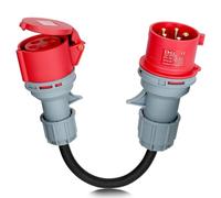 SGZIOO Adaptateur 32A vers 16A, Adaptateur CEE 32A vers 16A, 5 Pôles, Câble d'alimentation 5 x 2,5 mm² 16 A 415 V, Protection IP44, pour Accessoires de Voitures électriques, Ateliers, Industrie
