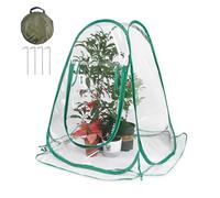 SGZIOO Mini Serre de Jardin, 70*70*80cm Serre d'hivernage, Mini Serre Pop Up, Petite Serre de Jardin, Tente d'hivernage en PVC Transparent, Lntérieur Ou Extérieur, pour Légumes Plantes Fleurs