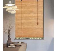 Sh000ad Store Enrouleur Bambou percage,Rideau Bambou Exterieur,Store à Rouleau en Bois,Protection Solaire et Brise-Vue,Store Fenetre Occultant,pour Balcon/Jardin,Largeur x Hauteur (50cm x 230cm)