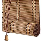 Sh000ad Store Enrouleur Bambou,Store Venitien en Bois,Store Fenetre Occultant,Rideaux Enrouleur Lamelle de Bambou Ombres Pavillon Extérieur for Salle Bain Bureau,Personnalisé (60x100cm/24x39in)