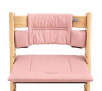 Shabany® Coussin d'assise pour chaise haute 100 % coton bio - Housse de siège classique - 2 pièces - Convient pour chaise haute Stokke Tripp Trapp - Lavable en machine - Fixation facile