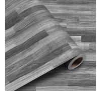 Shackcom Revêtement de Sol en PVC Adhésif 4m²- Effet Bois Vinyle Autocollant de Sol 40x1000cm Résistant Eau & Anti-taches pour Chambre Salon Cuisine Bureau Bricolage Découpable Rouleau - DT122