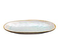 Shadow Aqua - Plat ovale extra large 36 x 22 cm (x2)