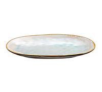 Shadow Aqua - Plat ovale extra large 36 x 22 cm (x2)