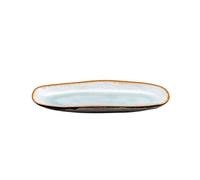 Shadow Aqua - Plat ovale petit modèle 23 x 11 cm (x6)