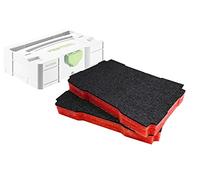 Shadow Foam Easy Peel Mini Systainer Insert [Lot de 2] pour Systainers Festool et Tanos | Mousse personnalisable pour systèmes modulaires | Idéal pour les organiseurs Lean (30 mm, rouge)
