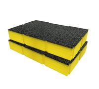 Shadow Foam Inserts de boîte à outils ToughSystem 2.0 pour DeWalt Jaune / 50 mm - 2 Compartiments - Résistant à l'eau et aux produits chimiques courants - Facile à nettoyer - 100 % recyclable