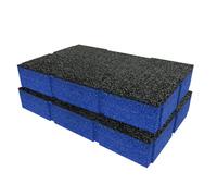 Shadow Foam ToughSystem 2.0 Inserts de boîte de chargement - Ajustement parfait pour DeWalt Charger Box | Fantastique pour outils à main, outils électriques et rangement d'outils Bleu 50 mm