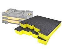 Shadow Foam TSTAK/ProStack Lot de 2 inserts de tiroir en mousse personnalisable pour systèmes modulaires DeWalt/Stanley | Idéal pour les organiseurs Lean, 5S, Kaizen et Custom