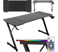 SHADOW GAMER 2.0 bureau de jeu 140 cm LED RGB pad
