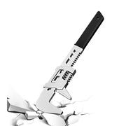 Shaersu Clé à molette de type F rémaillère, Capacity Adjustable Auto Wrench, Clé à outils de poche ouverture de pince de plomberie utomobile polyvalente pour le