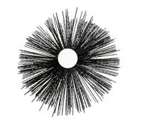 SHAFFER PRO - Hérisson Ramonage Ø180mm Nylon - Poêle, Insert, Chaudière | 1 hérisson nylon Ø180 mm pour ramonage cheminée, conduit de fumée, poêle à bois, insert et chaudière
