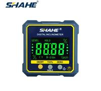 SHAHE jauge d'angle numérique rapporteur magnétique inclinomètre détecteur d'angle boîte de niveau Cube d'angle avec magnes et rétro-éclairage SHAHE-5315-90C