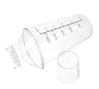 Shaker à Cocktail Graduations en PC 530ml 3 Pièces | Mesures Lisibles, Mélange et Filtration Précis, pour Thé au Lait et Boissons, Style Élégant