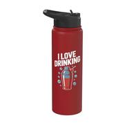 Shaker à cocktail « I Love Drinking Bubbles Fun » Stainless Steel Insulated Water Bottle