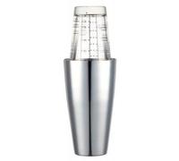SHAKER Cocktail Inox + Verre gradué 400ml avec recettes KitchenCraft