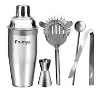 Shaker à Cocktail - PRUMYA - 5Pcs Kit Professionnel - Acier Inoxydable - 750ML - Compatible Lave-Vaisselle