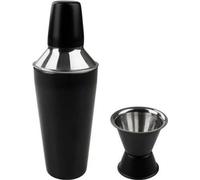 Shaker à Cocktails 750 ml, Doseur d'Alcool 4 ackelmann Spectre, Acier Inoxydable, Noir Mat