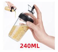 Shaker à Vinaigrette - 240ML - Noir - Acier inoxydable - Mélangeur de sauces