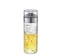 GEFU Shaker à vinaigrette Mix 350 ml en verre Fouet intégré 100% étanche Double échelle (ml/oz)